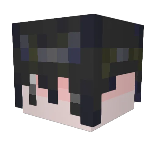 migusairo Minecraft avatar head, 3D render