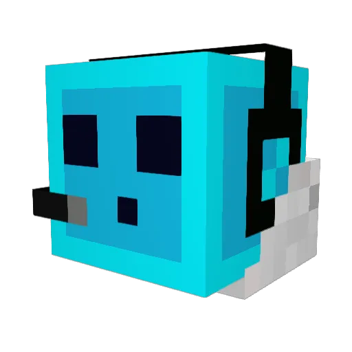 migwus Minecraft avatar head, 3D render