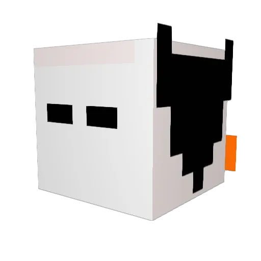 miha100 Minecraft avatar head, 3D render