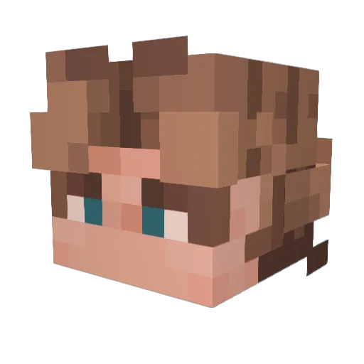 miha145 Minecraft avatar head, 3D render