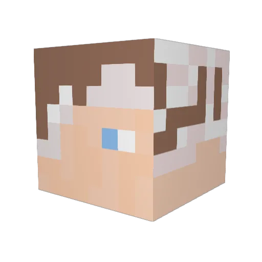 miha777_ Minecraft avatar head, 3D render