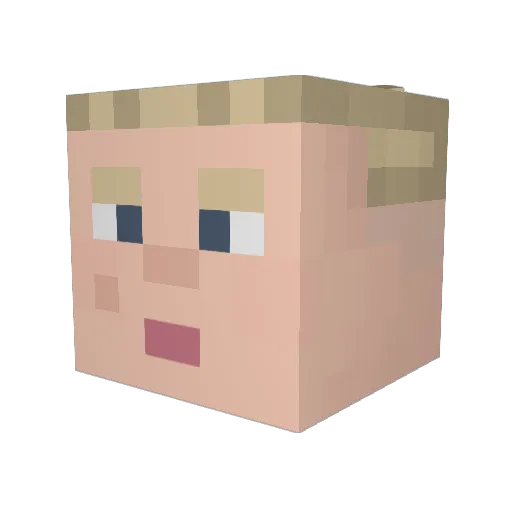 mihai7894 Minecraft avatar head, 3D render