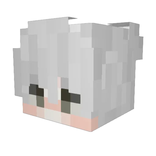 mihal Minecraft avatar head, 3D render