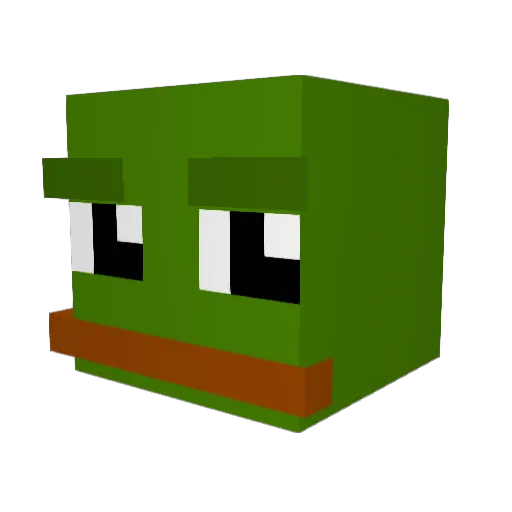 mihalinka Minecraft avatar head, 3D render