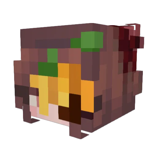 mihartsy Minecraft avatar head, 3D render