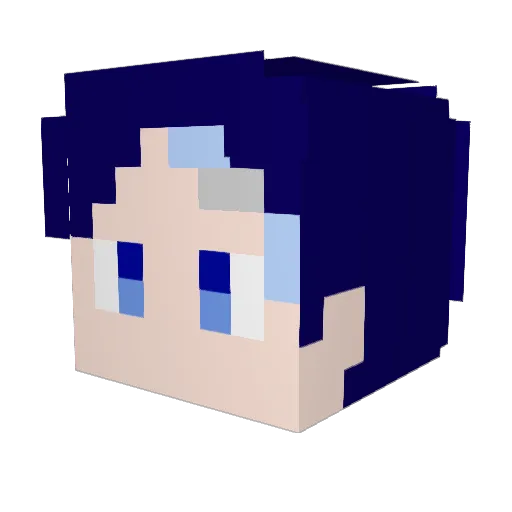 miharu0522 Minecraft avatar head, 3D render
