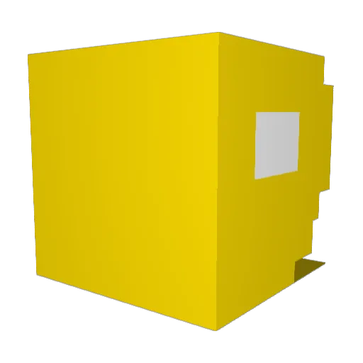 mihashi0384 Minecraft avatar head, 3D render