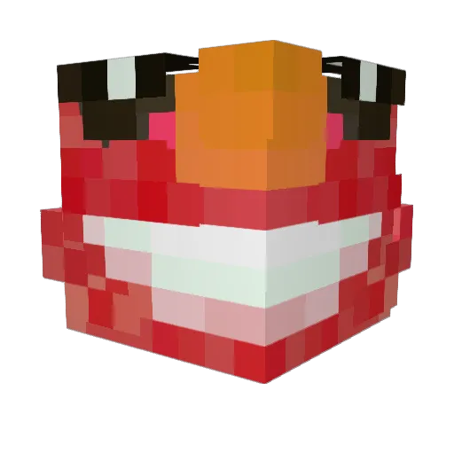 mihcael_1 Minecraft avatar head, 3D render