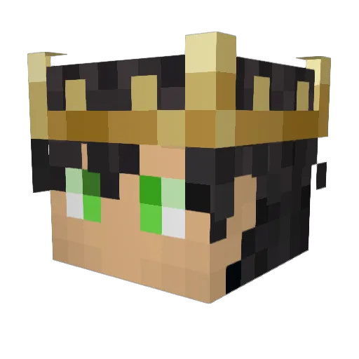 mihdej Minecraft avatar head, 3D render