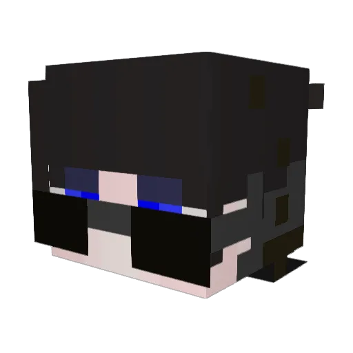 miheec Minecraft avatar head, 3D render
