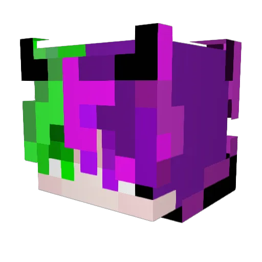 mihenry Minecraft avatar head, 3D render