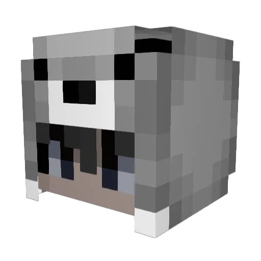 mihhal Minecraft avatar head, 3D render