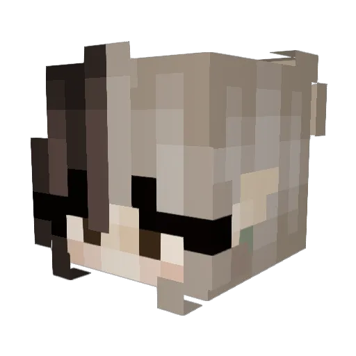 mihielchen Minecraft avatar head, 3D render