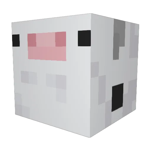 mihikap Minecraft avatar head, 3D render