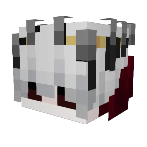 mihlky Minecraft avatar head, 3D render