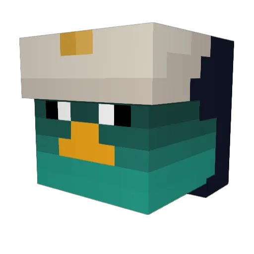 mihneaaa_ Minecraft avatar head, 3D render