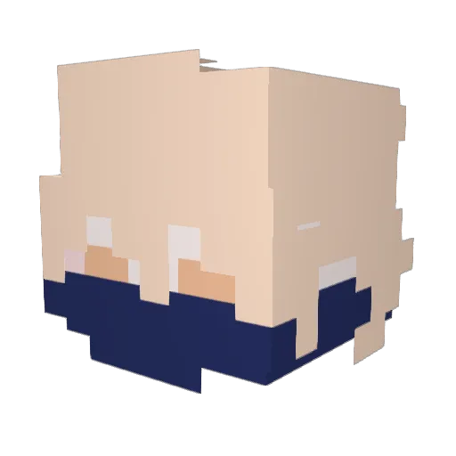mihnlin Minecraft avatar head, 3D render