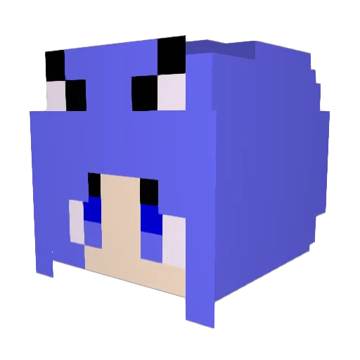 miho0520 Minecraft avatar head, 3D render