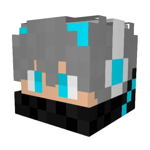 mihuo3578 Minecraft avatar head, 3D render