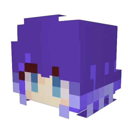 mii0225 Minecraft avatar head, 3D render
