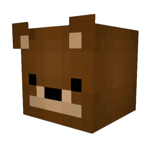 mii3 Minecraft avatar head, 3D render