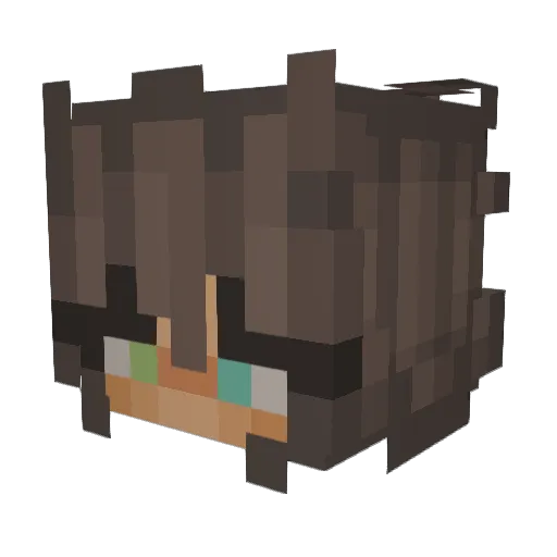 mii8794 Minecraft avatar head, 3D render