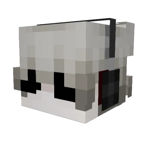 mii_niya Minecraft avatar head, 3D render
