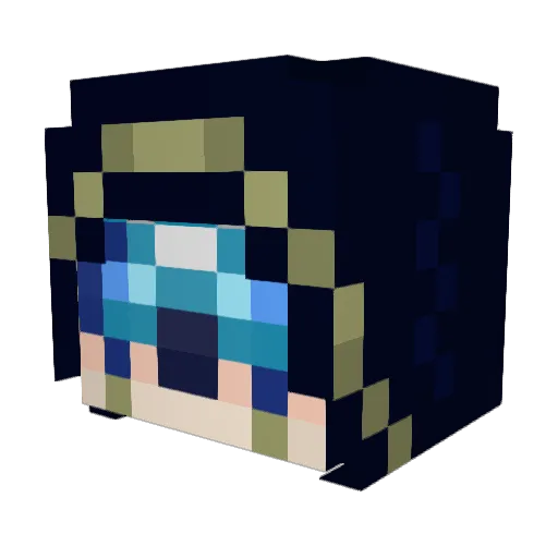 mii_rabbit Minecraft avatar head, 3D render