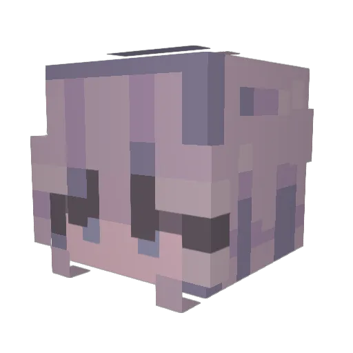 miiaauuu Minecraft avatar head, 3D render