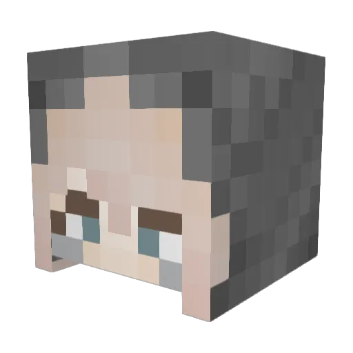 miihso Minecraft avatar head, 3D render