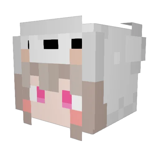 miiiichan00 Minecraft avatar head, 3D render