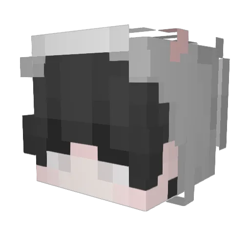 miikes Minecraft avatar head, 3D render