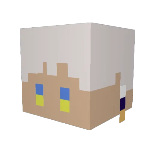 miiko00 Minecraft avatar head, 3D render