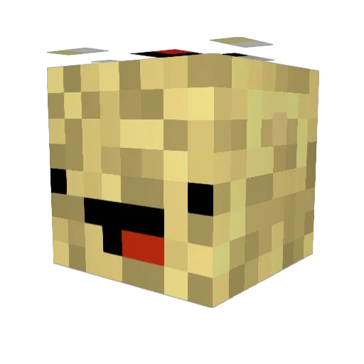 miiles1 Minecraft avatar head, 3D render