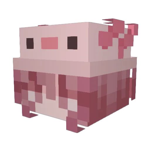 miimido Minecraft avatar head, 3D render
