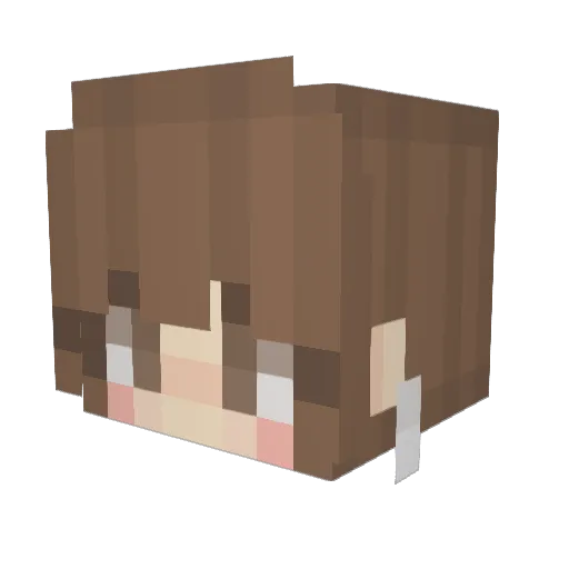 miimyyndss Minecraft avatar head, 3D render