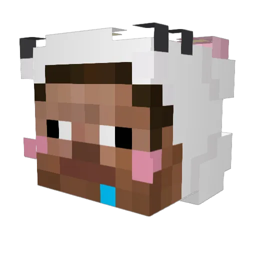 miinhuuo Minecraft avatar head, 3D render