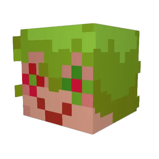 miiniimall Minecraft avatar head, 3D render