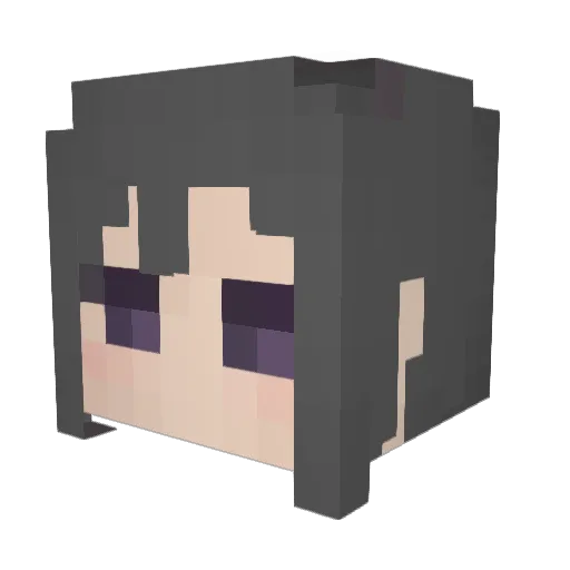 miiniityann Minecraft avatar head, 3D render