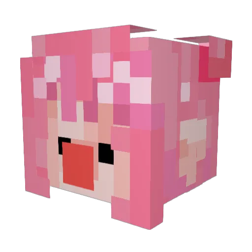miioni Minecraft avatar head, 3D render