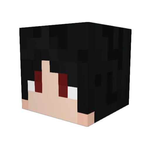miipblox Minecraft avatar head, 3D render