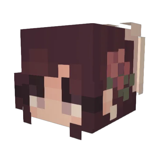 miippo Minecraft avatar head, 3D render