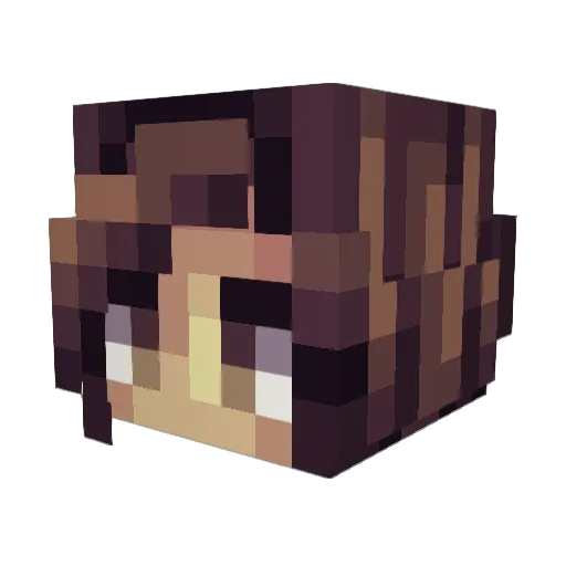 miischiief Minecraft avatar head, 3D render