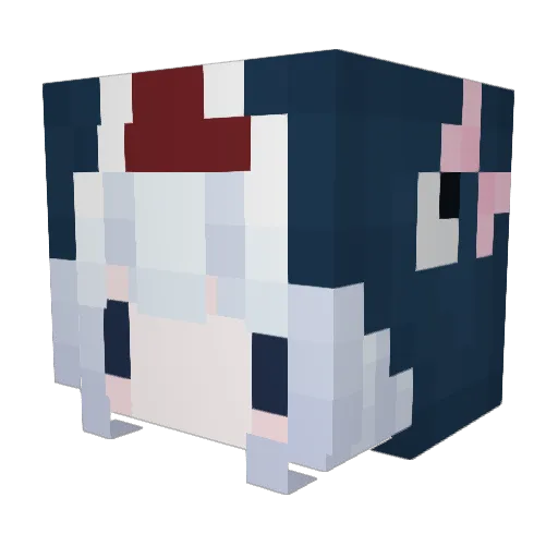 miissuu Minecraft avatar head, 3D render