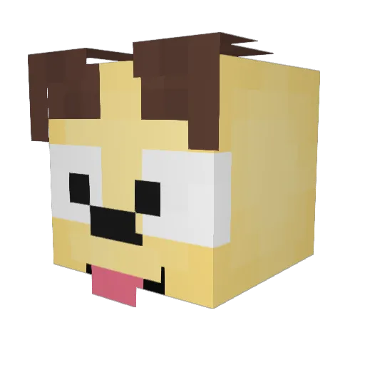 miistryy Minecraft avatar head, 3D render