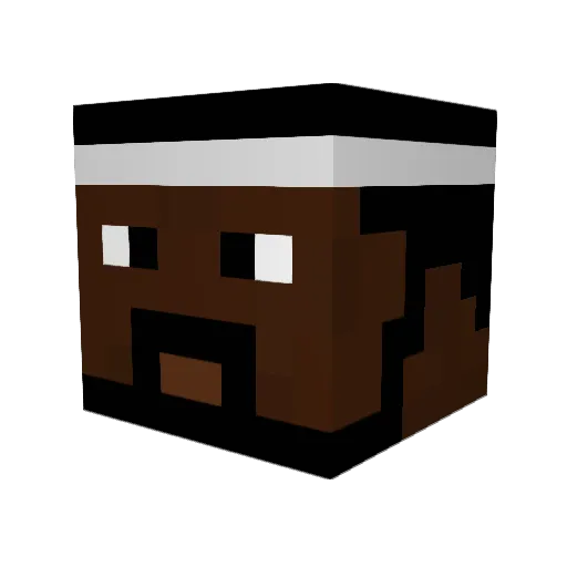 miisuz Minecraft avatar head, 3D render