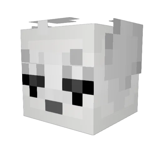 miiyoe Minecraft avatar head, 3D render
