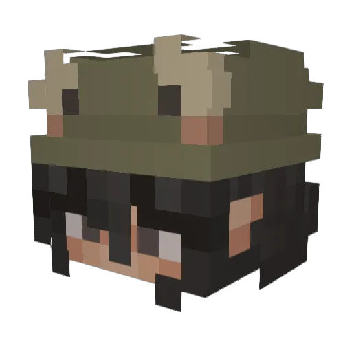 miiyoru Minecraft avatar head, 3D render