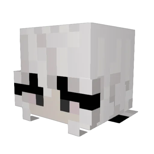 miiyux Minecraft avatar head, 3D render