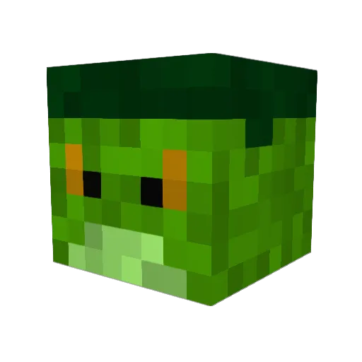 mijanik Minecraft avatar head, 3D render